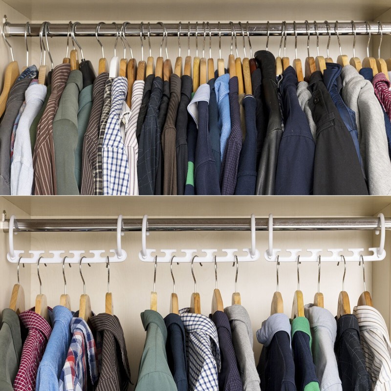 Organisateur de Cintres 24 pièces – Rangement vertical + gain de place