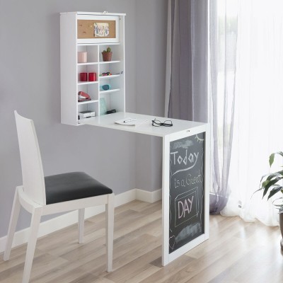 Bureau Mural Rabattable – Gain de place + design minimaliste