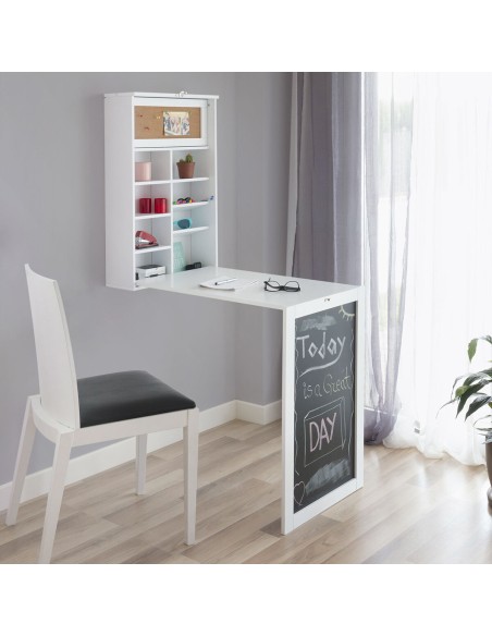 Bureau Mural Rabattable – Gain de place + design minimaliste