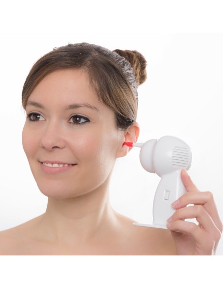 Nettoyeur électrique réutilisable oreilles InnovaGoods – Hygiène auriculaire douce