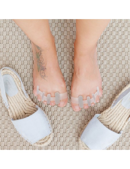 Séparateurs d’orteils gel relaxants InnovaGoods (2 unités) – Confort et détente des pieds