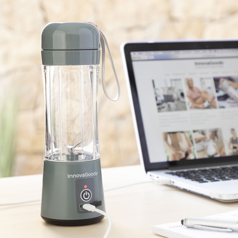 Mixeur Portatif Rechargeable – Smoothies nomades + recharge USB
