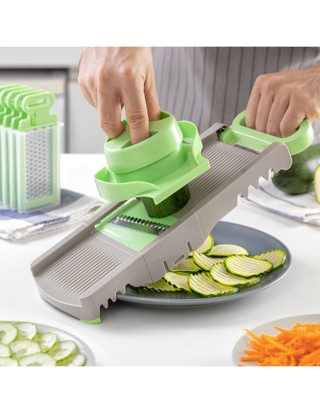 Mandoline‑Râpe Pliable 6‑en‑1 Choppie