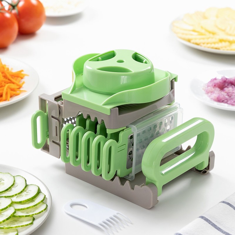 Mandoline‑Râpe Pliable 6‑en‑1 Choppie