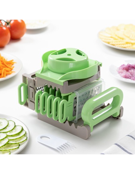 Mandoline‑Râpe Pliable 6‑en‑1 Choppie