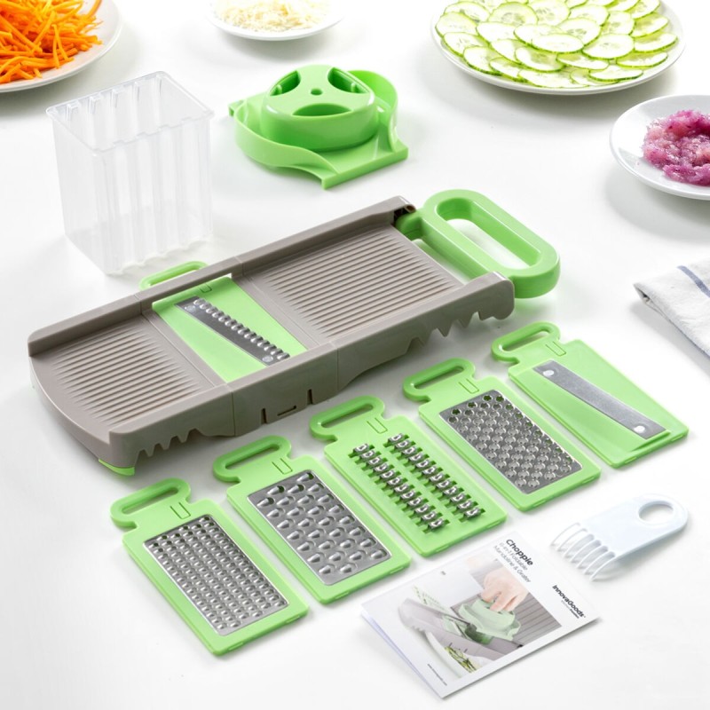 Mandoline‑Râpe Pliable 6‑en‑1 Choppie