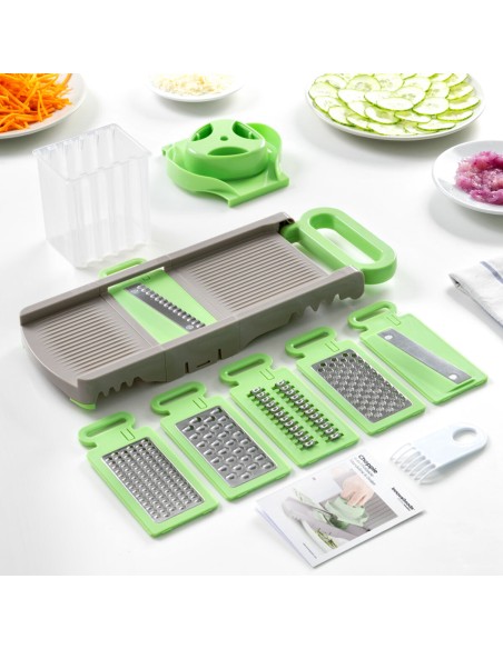 Mandoline‑Râpe Pliable 6‑en‑1 Choppie