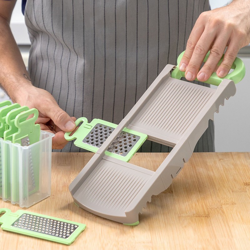 Mandoline‑Râpe Pliable 6‑en‑1 Choppie