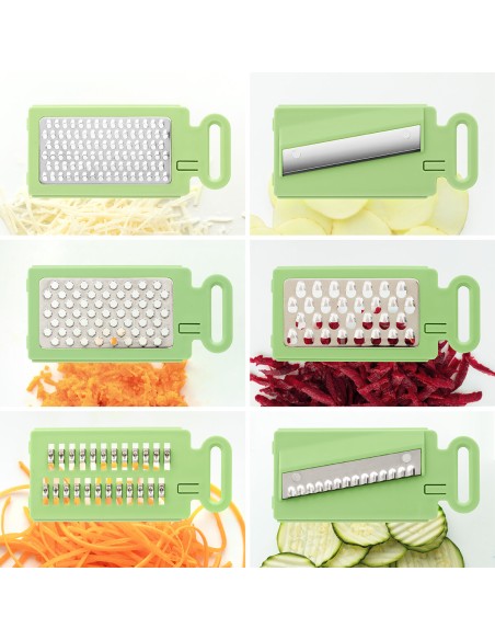 Mandoline‑Râpe Pliable 6‑en‑1 Choppie