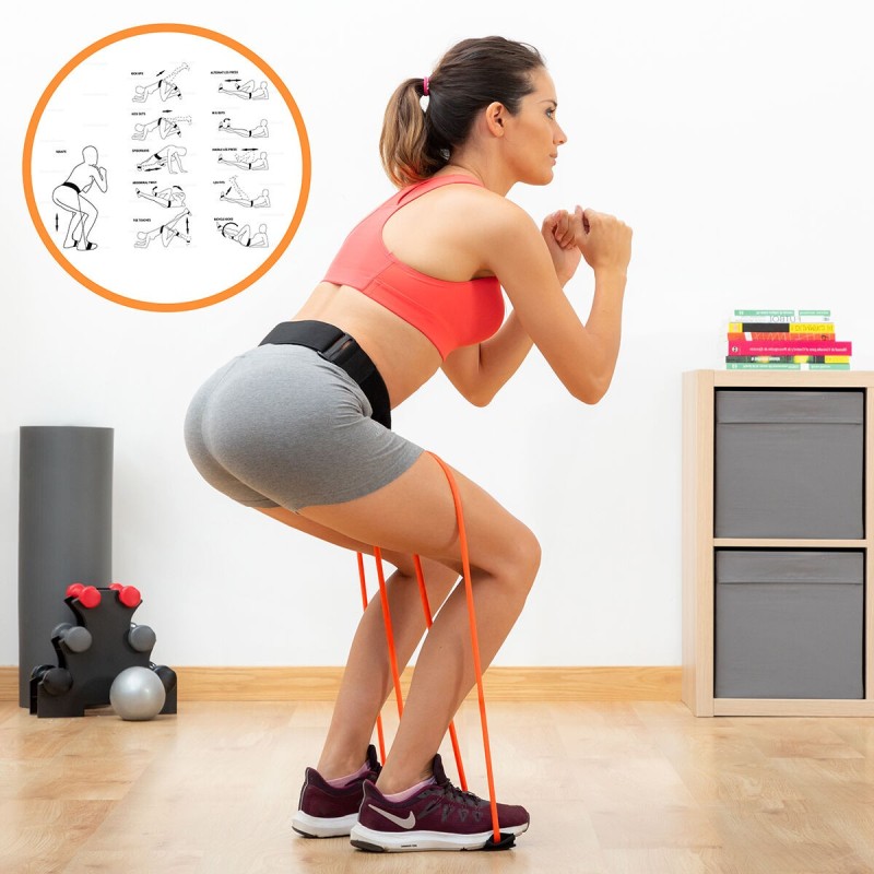 Ceinture avec Bandes de Résistance Bootrainer InnovaGoods – Renforcement & Tonification