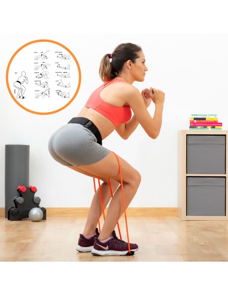 Ceinture avec Bandes de Résistance Bootrainer InnovaGoods – Renforcement & Tonification