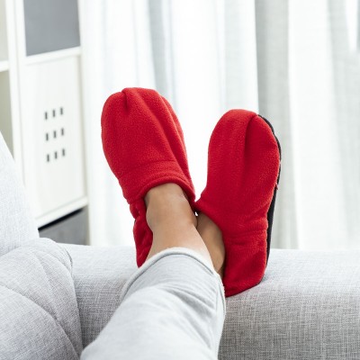 Chaussons chauffants micro-ondes InnovaGoods Rouge – Soulagement thermique des pieds 2