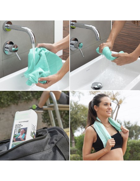 Serviette de Sport Refroidissement Instantané Effet Glace InnovaGoods