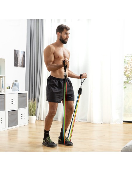 Set de Bandes de Résistance Rebainer InnovaGoods 5 Unités – Entraînement Complet & Progressif