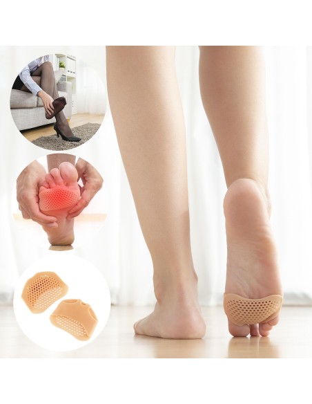 Coussins métatarsiens gel silicone InnovaGoods (2 unités) – Confort de l’avant-pied