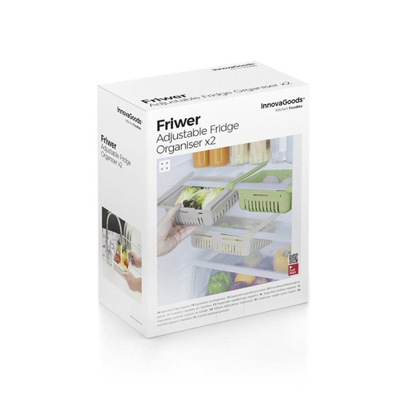 Rangement Réglable pour Réfrigérateur Friwer (2 unités)