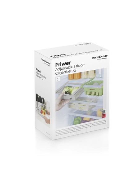 Rangement Réglable pour Réfrigérateur Friwer (2 unités)