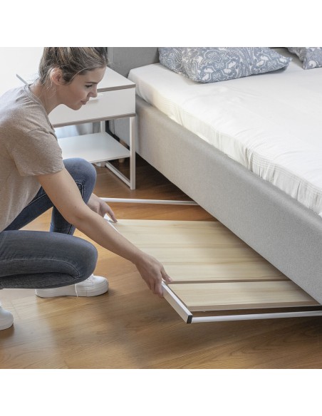 Bureau Pliable avec Étagère – Poste de travail compact + rangement intégré