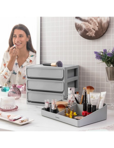 Organisateur Makeser – 3 tiroirs & plateau