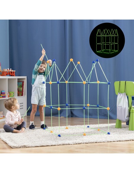 Kit Construction Fort Enfants Archikitt InnovaGoods 85 Pièces