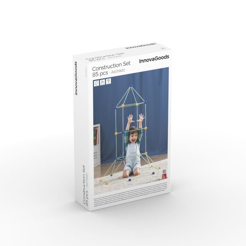 Kit Construction Fort Enfants Archikitt InnovaGoods 85 Pièces