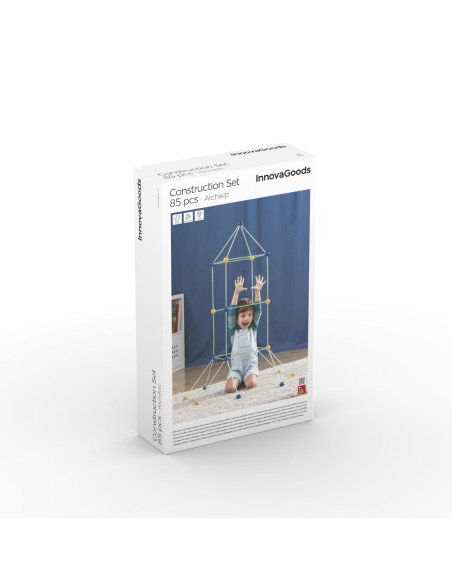 Kit Construction Fort Enfants Archikitt InnovaGoods 85 Pièces