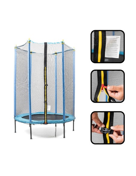 Trampoline Enfants avec Filet de Sécurité Zuply InnovaGoods