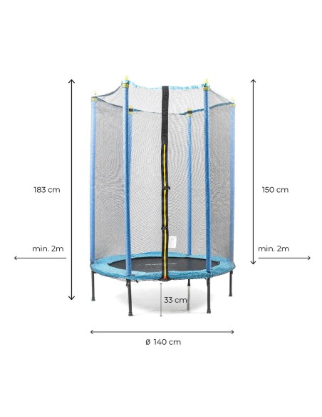 Trampoline Enfants avec Filet de Sécurité Zuply InnovaGoods