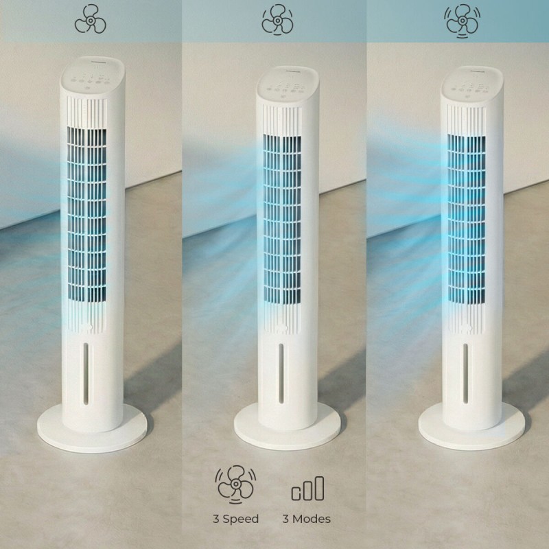 Climatiseur évaporatif Hushly InnovaGoods – Fraîcheur 4‑en‑1