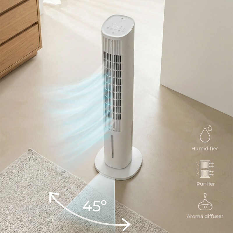 Climatiseur évaporatif Hushly InnovaGoods – Fraîcheur 4‑en‑1