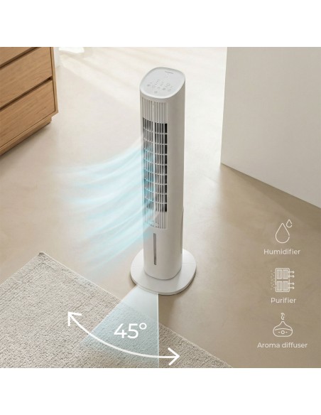 Climatiseur évaporatif Hushly InnovaGoods – Fraîcheur 4‑en‑1