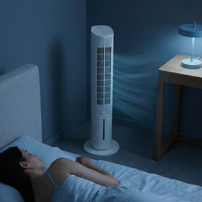 Climatiseur évaporatif Hushly InnovaGoods – Fraîcheur 4‑en‑1