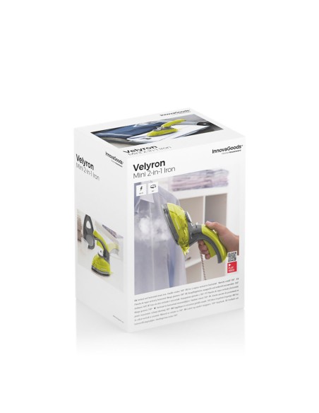 Mini Fer à Vapeur 2‑en‑1 Velyron InnovaGoods 800 W – Praticité & Polyvalence