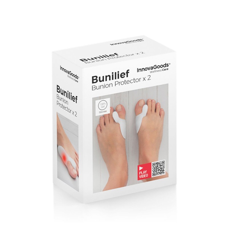 Correcteur durillons silicone Bunilief InnovaGoods (2 unités) – Protection et confort du pied