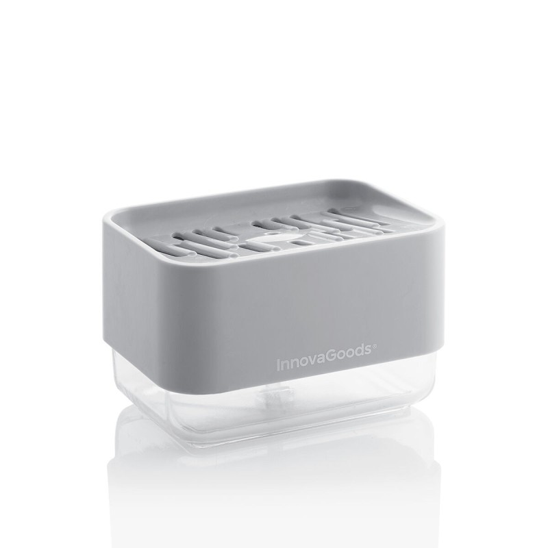 Distributeur Liquide Vaisselle 2‑en‑1 Pushoap