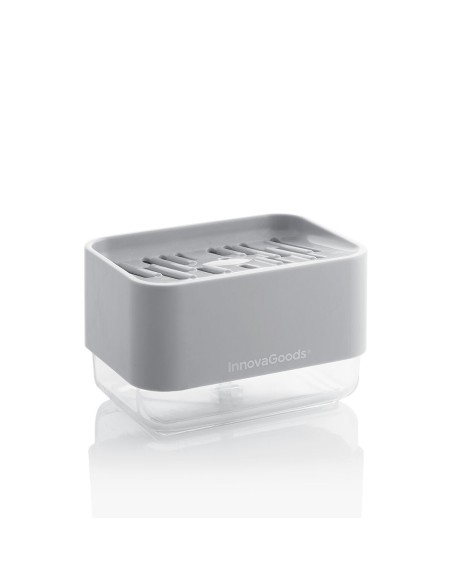 Distributeur Liquide Vaisselle 2‑en‑1 Pushoap