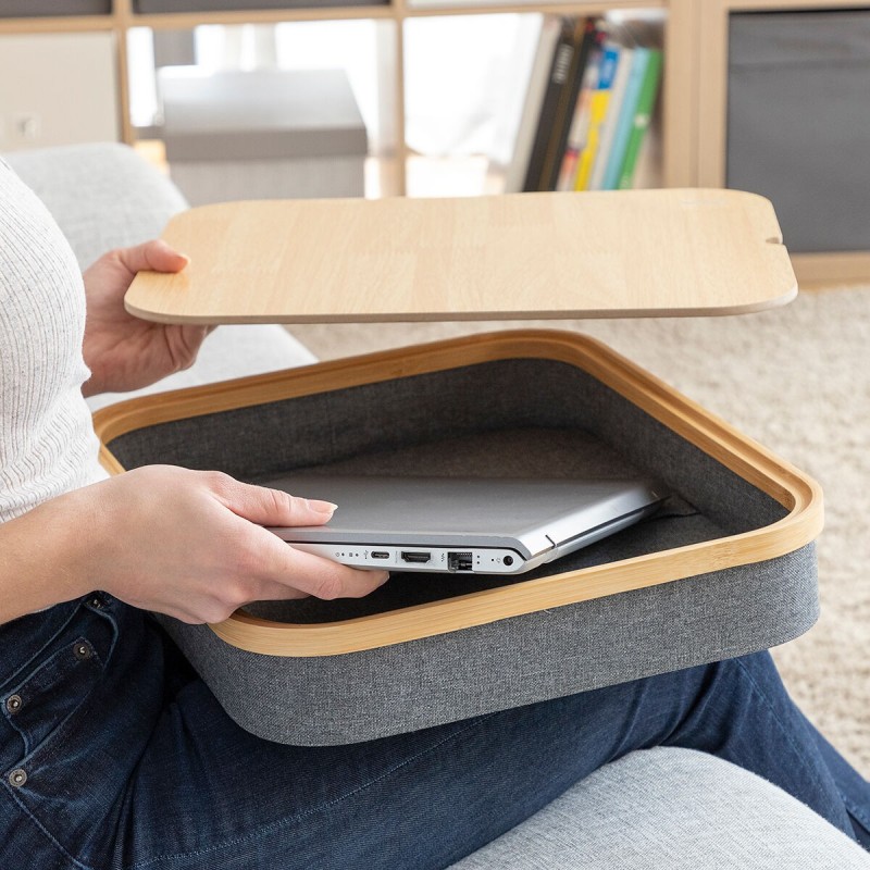 Bureau Portatif avec Plateau de Rangement Larage – Confort + organisation mobile