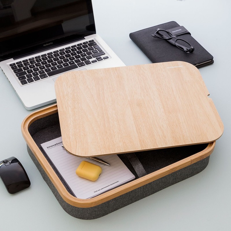 Bureau Portatif avec Plateau de Rangement Larage – Confort + organisation mobile