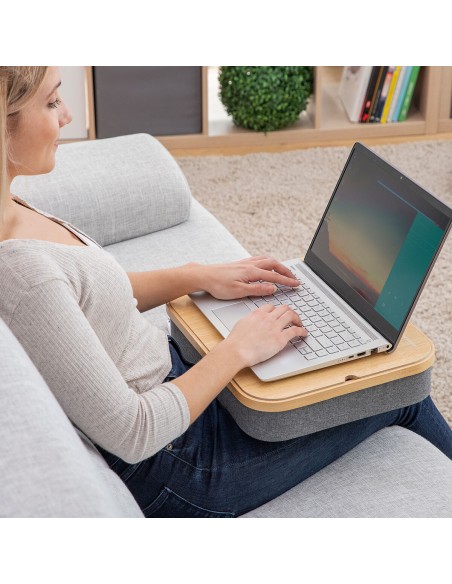 Bureau Portatif avec Plateau de Rangement Larage – Confort + organisation mobile
