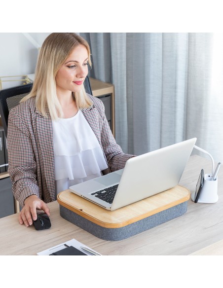 Bureau Portatif avec Plateau de Rangement Larage – Confort + organisation mobile