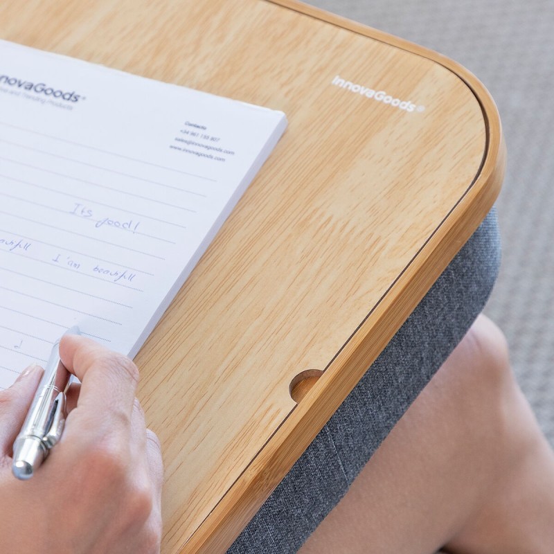 Bureau Portatif avec Plateau de Rangement Larage – Confort + organisation mobile
