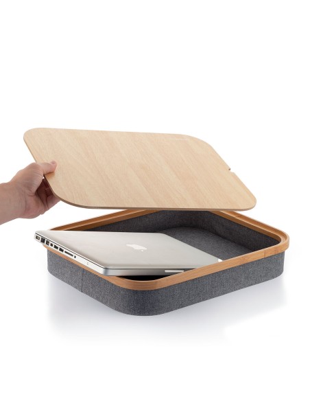 Bureau Portatif avec Plateau de Rangement Larage – Confort + organisation mobile