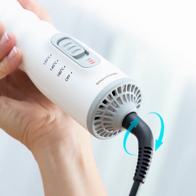 Sèche‑cheveux brosse boucleur 3‑en‑1 Dryple InnovaGoods 550 W – Coiffage complet quotidien