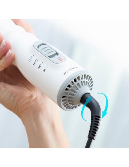 Sèche‑cheveux brosse boucleur 3‑en‑1 Dryple InnovaGoods 550 W – Coiffage complet quotidien