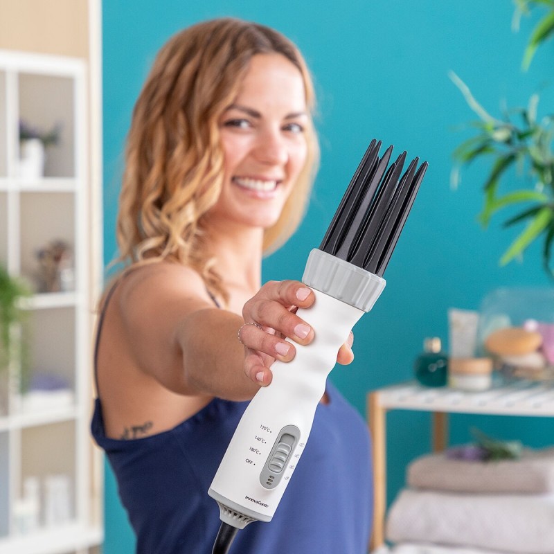 Sèche‑cheveux brosse boucleur 3‑en‑1 Dryple InnovaGoods 550 W – Coiffage complet quotidien