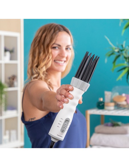 Sèche‑cheveux brosse boucleur 3‑en‑1 Dryple InnovaGoods 550 W – Coiffage complet quotidien