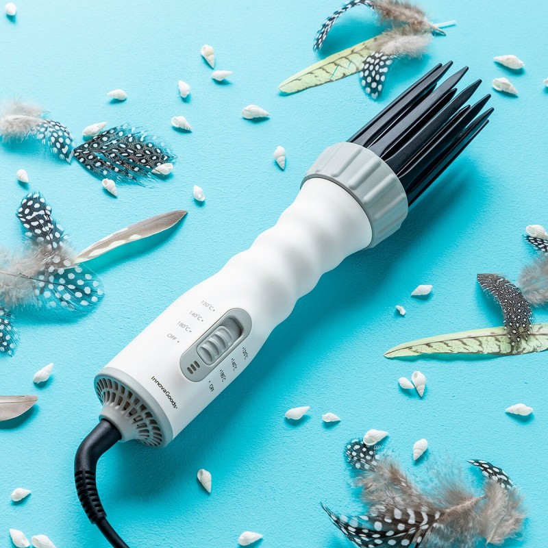 Sèche‑cheveux brosse boucleur 3‑en‑1 Dryple InnovaGoods 550 W – Coiffage complet quotidien