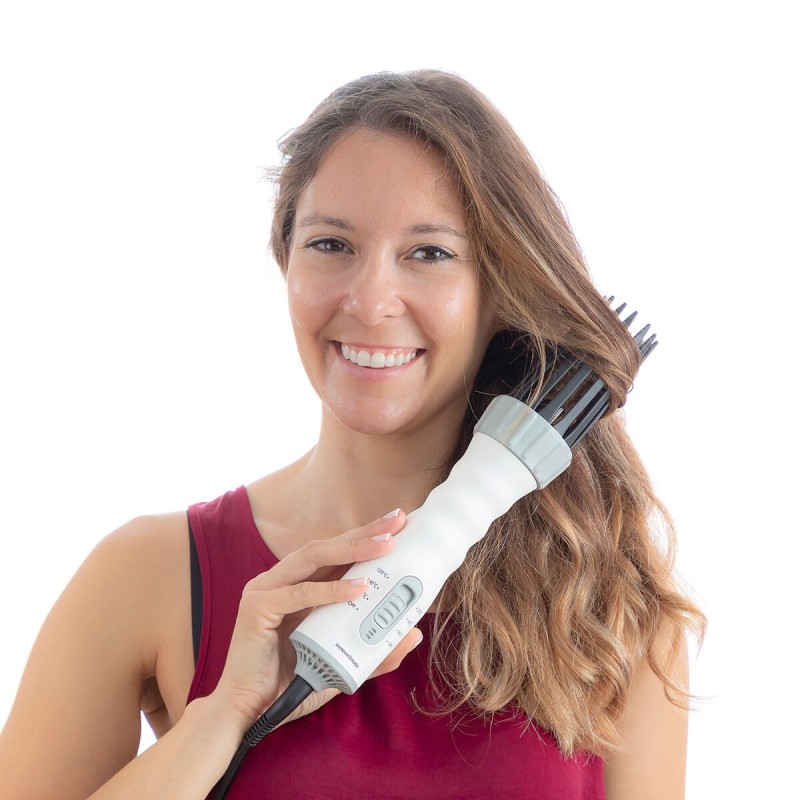 Sèche‑cheveux brosse boucleur 3‑en‑1 Dryple InnovaGoods 550 W – Coiffage complet quotidien