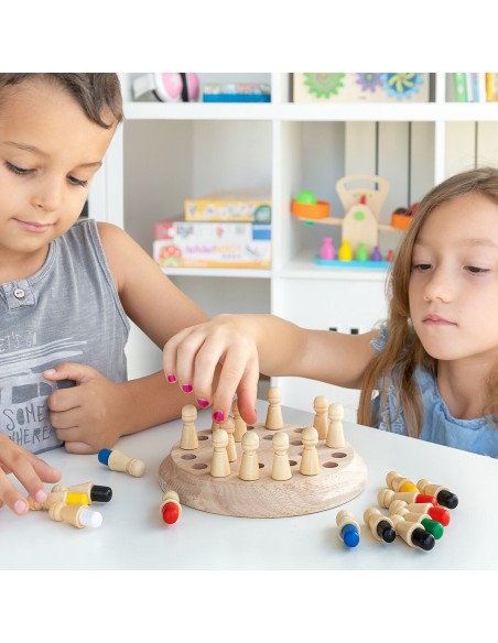 Jeu de mémoire bois Taeda InnovaGoods – Éducatif & durable