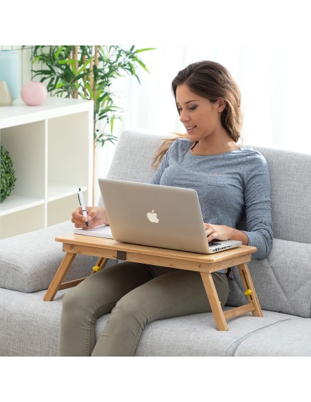 Table pliante bambou Lapwood InnovaGoods – Élégante & pratique
